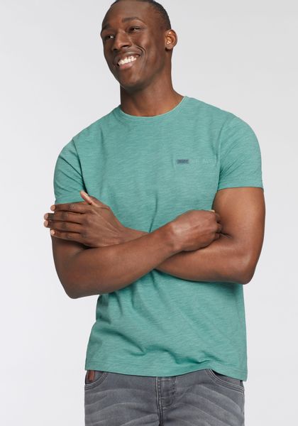 Bruno Banani T-Shirt Mit Doppelkragen und Zierbrusttasche günstig online kaufen