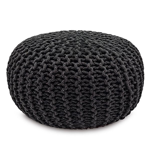 Amagohome Sitzhocker Sitzpouf Strickhocker Pouf Ø45 günstig online kaufen