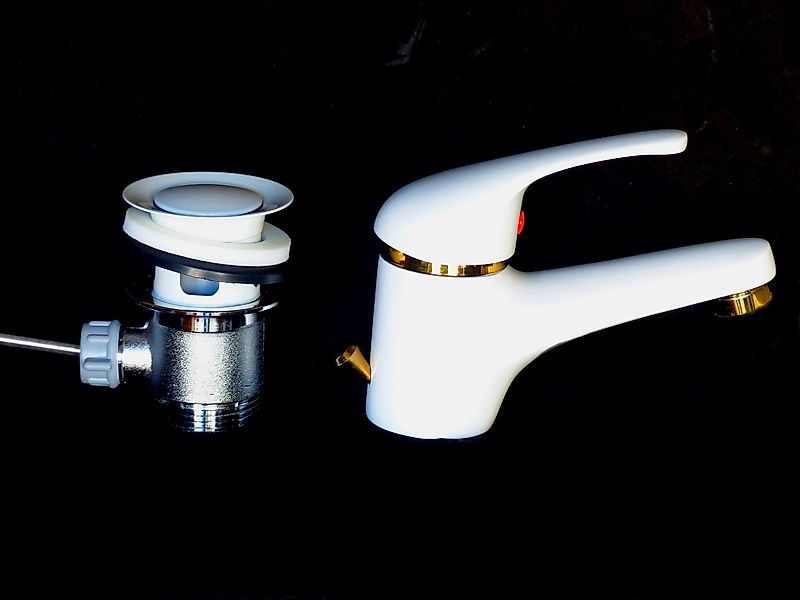 Wagner Armaturenwelt Waschtischarmatur Waschtischarmatur farbig + Ablaufgar günstig online kaufen