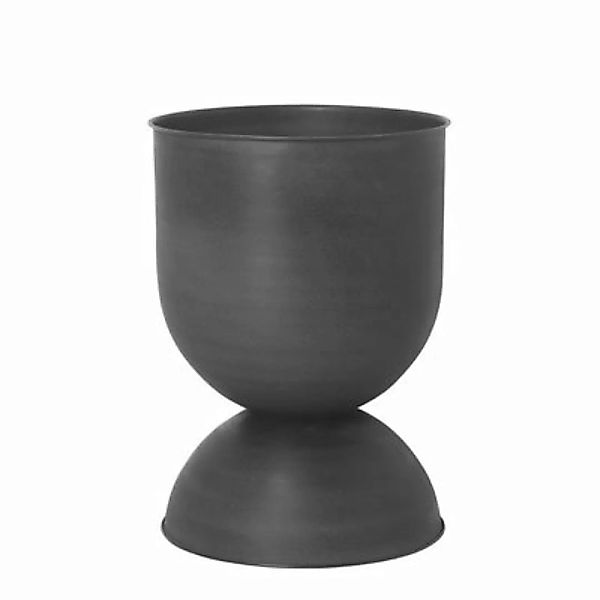 ferm LIVING - Hourglass Blumentopf Ø 41cm - schwarz/H 59cm x Ø 41cm günstig online kaufen