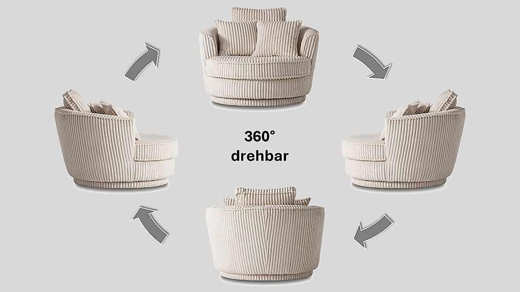Leonique Drehsessel MAISIE, Love Seat,Lese-Sessel,Sessel-Set, mit günstig online kaufen