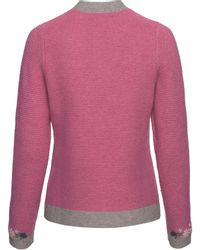 Luis Steindl Strickjacke Linksstrickjacke mit Blümchen günstig online kaufen
