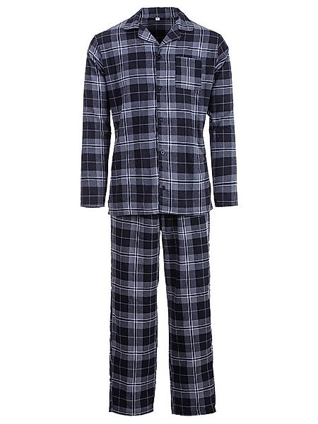 Henry Terre Pyjama Pyjama Set Langarm - Kent Karo allover günstig online kaufen
