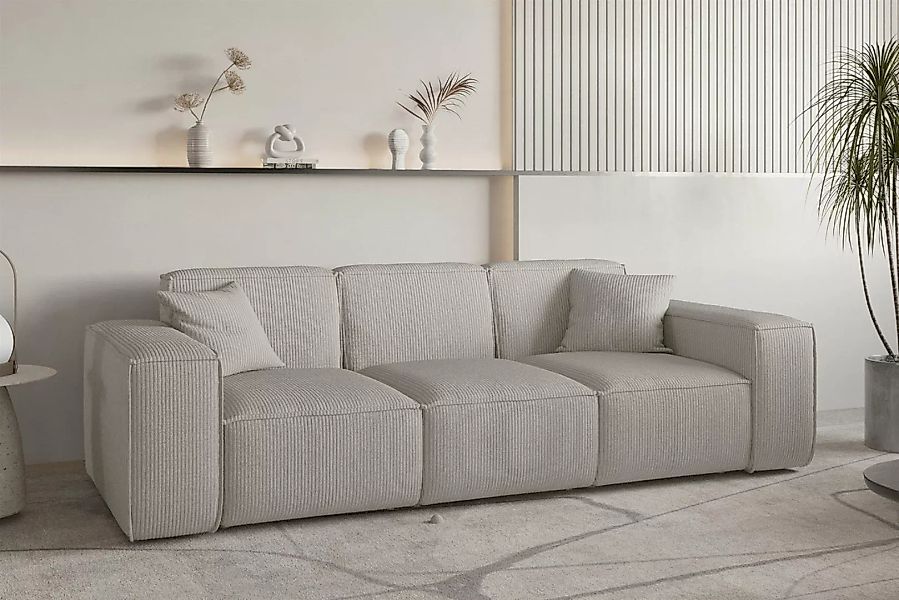 Fun Möbel 3-Sitzer Sofa Designersofa CELES PREMIUM in Stoff Scala, Auch als günstig online kaufen