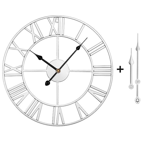 Yorbay Wanduhr 40cm Metall Wohnzimmeruhr mit günstig online kaufen