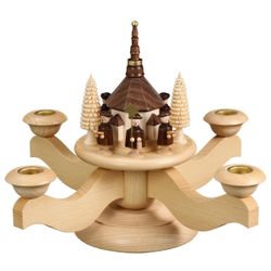 Volkskunstwerkstatt Unger Adventsleuchter Adventsleuchter mit Seiffener günstig online kaufen