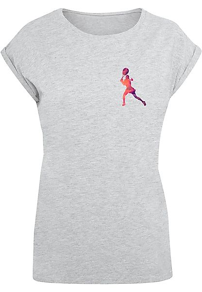 Merchcode T-Shirt "Merchcode Damen Ladies Tennis Woman Silhouette - T-Shirt günstig online kaufen