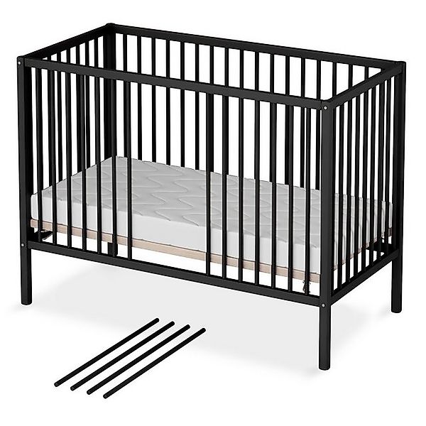 Sämann Babybett Babybett Sleepy 60x120 cm Matratze SleepPlus, BLACK EDITION günstig online kaufen