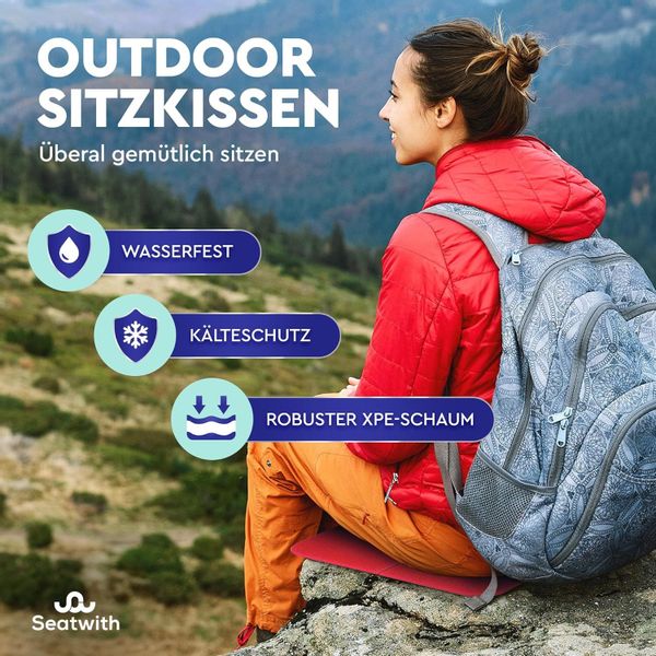 Seatwith Thermositzkissen Sitzmatte/Faltbares Iso-Thermo-Sitzkissen, mit Tr günstig online kaufen