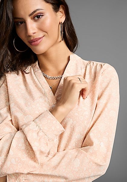 Laura Scott Schlupfbluse mit krempelbaren Ärmeln günstig online kaufen