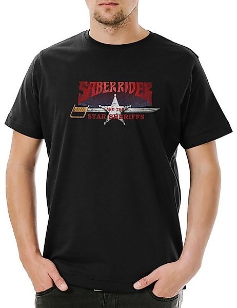 Urban Backwoods Print-Shirt Saber Rider & The Star Sheriffs I Herren T-Shir günstig online kaufen