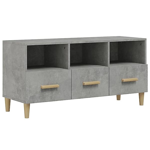 VidaXL TV-Schrank Betongrau 102x36x50 cm Holzwerkstoff  Modell 1 günstig online kaufen
