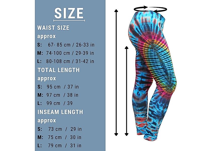 PANASIAM Leggings Unikat Batik Leggings 'Dschungel' aus natürlicher Viskose günstig online kaufen