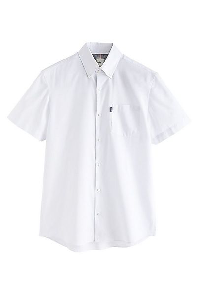 Next Kurzarmhemd Kurzärmeliges, bügelleichtes Slim Fit Oxfordhemd (1-tlg) günstig online kaufen