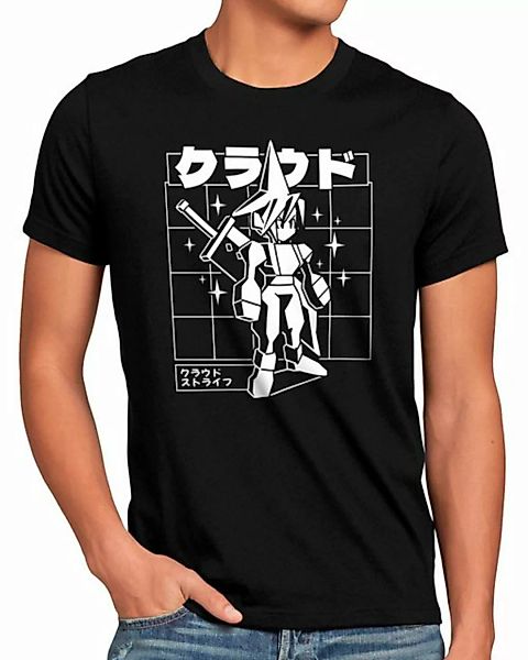 style3 Print-Shirt Herren T-Shirt Retro Ex-Soldier final fantasy 7 VII choc günstig online kaufen