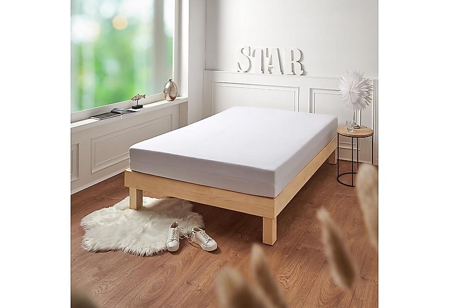 TRAUMSCHLAF Spannbettlaken Premium Interlock, Jersey, Gummizug: Rundumgummi günstig online kaufen