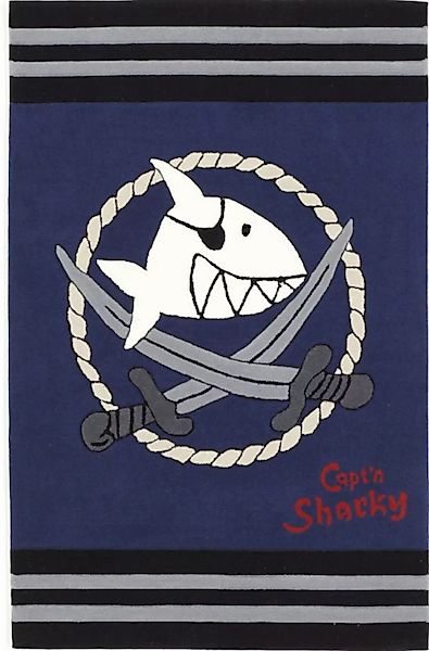 Capt`n Sharky Kinderteppich »SH-2937-01«, rechteckig, 10 mm Höhe, handgearb günstig online kaufen