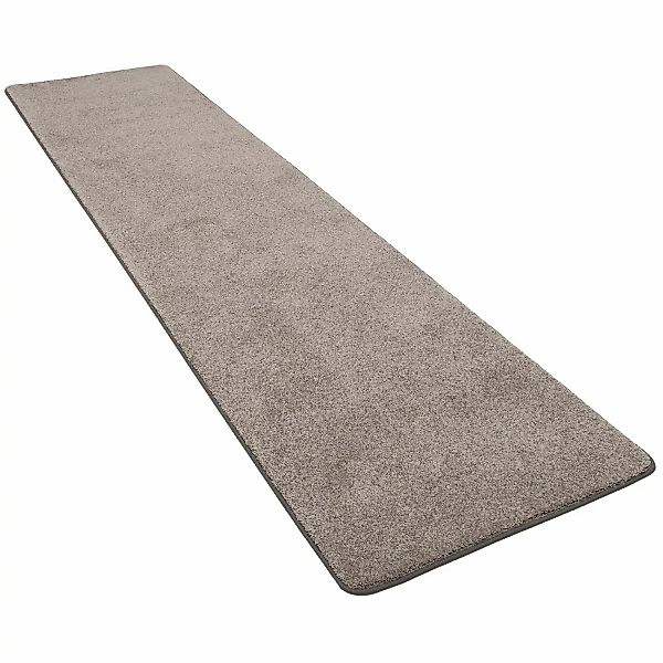 Snapstyle Hochflor Luxus Velours Läufer Teppich Touch Taupe 80x320cm günstig online kaufen