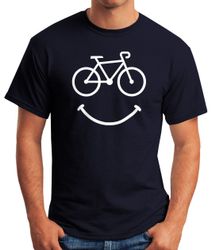 MoonWorks Print-Shirt Fahrrad Herren T-Shirt Smile günstig online kaufen