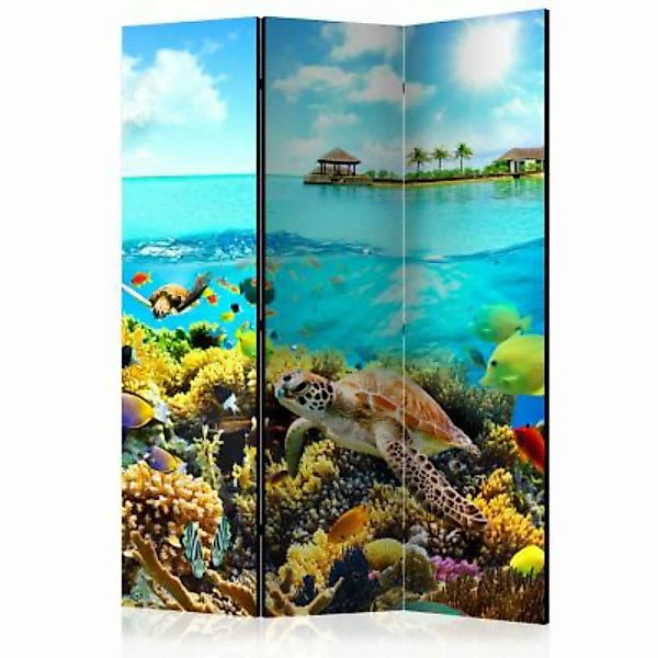 artgeist Paravent Heavenly Maldive [Room Dividers] mehrfarbig Gr. 135 x 172 günstig online kaufen