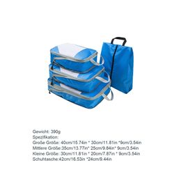OKWISH Kofferorganizer Reise Kleidungstaschen Kleider Kompression günstig online kaufen