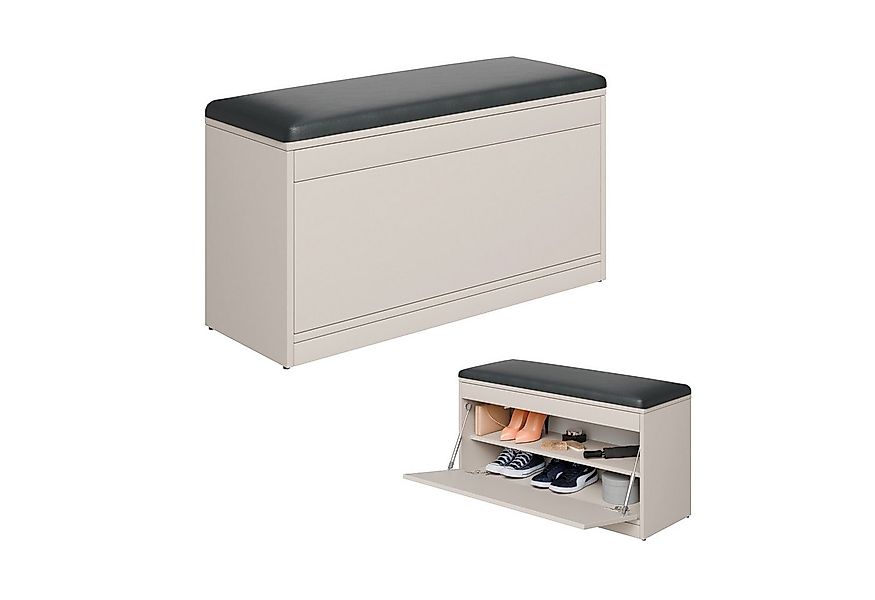 Platan Room Schuhschrank Schuhregal mit Sitzkissen, Schuhkommode, Schuhbank günstig online kaufen