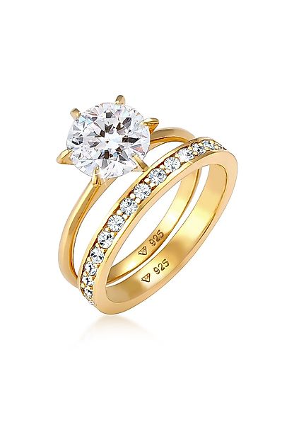 Elli Solitärring Eternity Set 925 Silber, günstig online kaufen