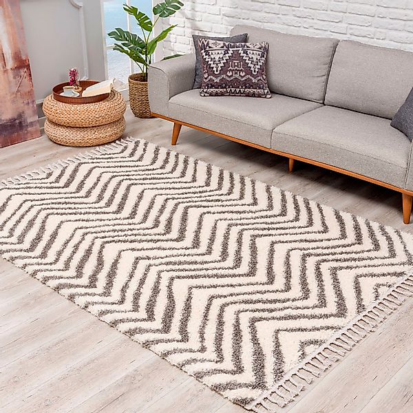 Carpet City Hochflor-Teppich »Pulpy 531« rechteckig 30 mm Höhe besonders we günstig online kaufen