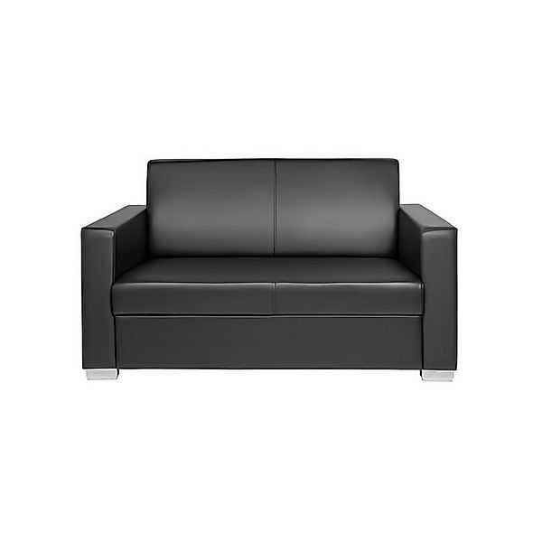 Xlmoebel 2-Sitzer Zweiersofa aus schwarzem, Lounge-Couch, moderner Club-Zwe günstig online kaufen