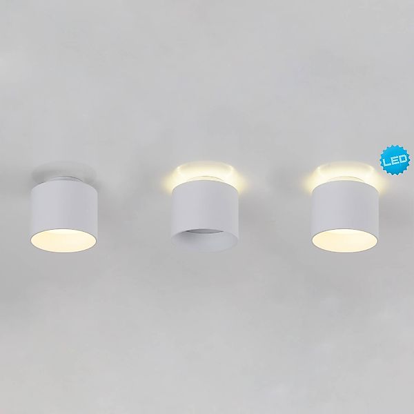 LED-Deckenspot Trimes, Ø 11,5 cm, weiß, CCT, step-dim günstig online kaufen