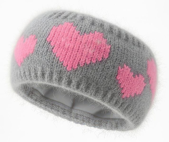 styleBREAKER Stirnband Strick Stirnband mit Herz günstig online kaufen