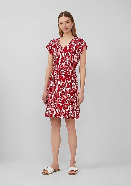 s.Oliver Minikleid Strukturiertes Jerseykleid mit All-over-Print günstig online kaufen