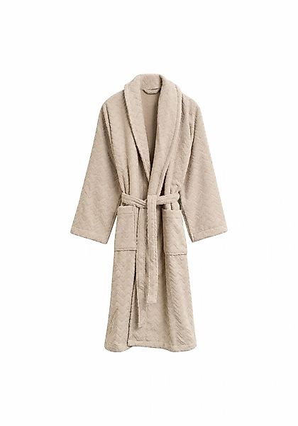 Gant Bademantel "Bademantel JACQUARD HERRINGBONE ROBE 1er Pack" 1 Stk. günstig online kaufen