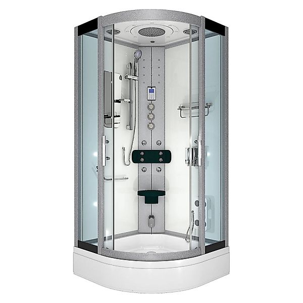 AcquaVapore Dampfdusche Duschtempel Sauna Dusche Duschkabine D46-50T3-EC 90 günstig online kaufen