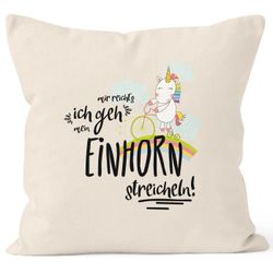 MoonWorks Dekokissen Kissenbezug Einhorn auf Fahrrad günstig online kaufen