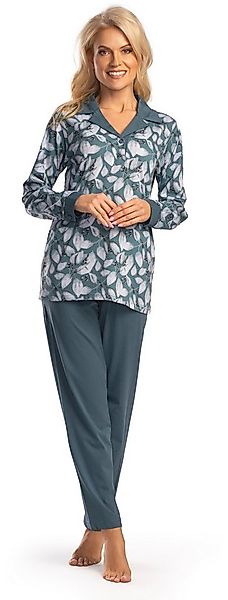 Consult-Tex Pyjama Damen Langarm Pjama, Schlafanzug mit Reverskragen (Packu günstig online kaufen