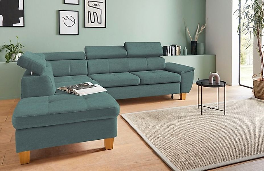 exxpo - sofa fashion Ecksofa »Enya, aufwendige Detailverarbeitung, hoher Si günstig online kaufen