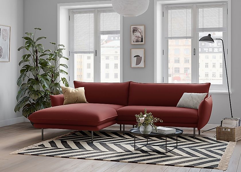 Home affaire Ecksofa "Stine L-Form" Besonderes Design durch Kissenoptik und günstig online kaufen
