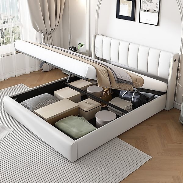 HAUSS SPOLE Polsterbett 160x200cm mit USB-Anschluss, günstig online kaufen