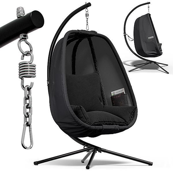 Hängesessel Alvie Anthrazit 190x140x110cm günstig online kaufen