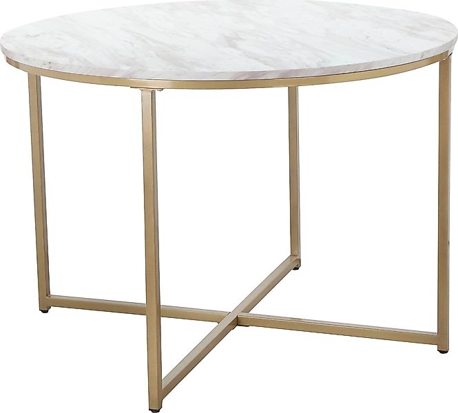 Leonique Esstisch "Gondat" 1 Stk. tlg. mit Tischplatte in Marmor-Optik, Ges günstig online kaufen