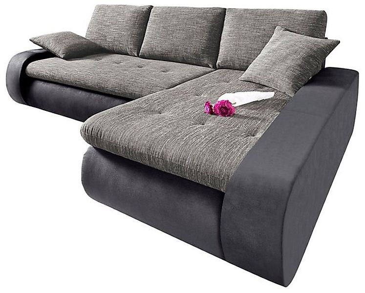 TRENDMANUFAKTUR Ecksofa Indie, modern und bequem, Materialmix, OTTOs Choice günstig online kaufen