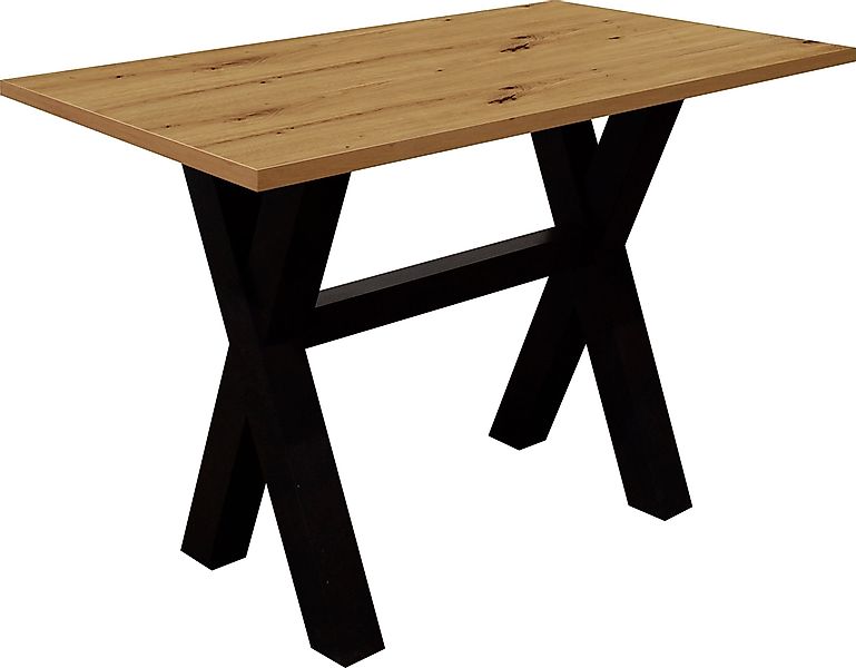 Mäusbacher Bartisch Gestell in X-Form (Breite 120, 140 oder 160 cm) günstig online kaufen