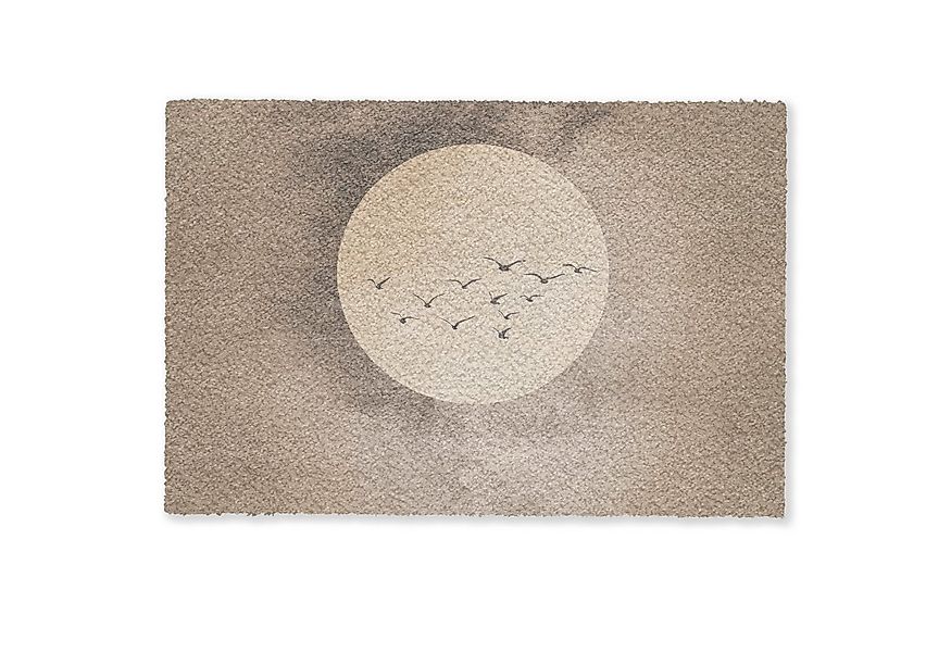 MuchoWow Fußmatte Vogel - Beige - Japanisch, Rechteckig, innen Schmutzfangm günstig online kaufen