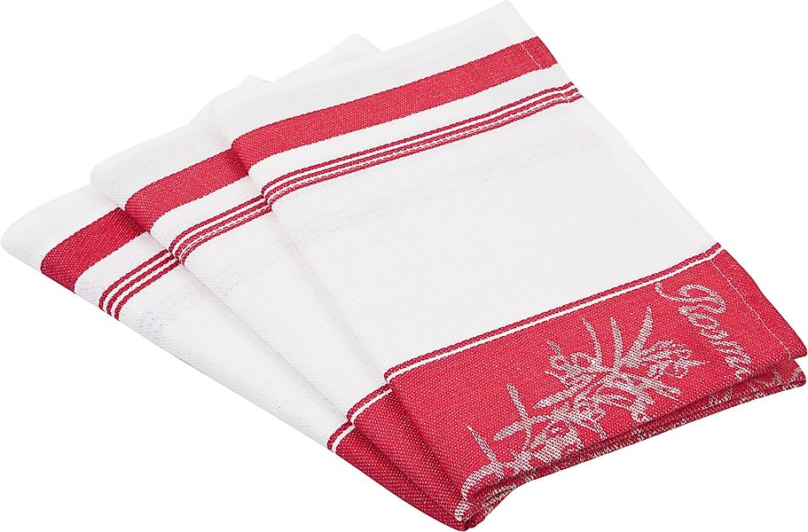 ROSS Geschirrtuch Exclusiv, (Set, 3-tlg), Mittelstreifen günstig online kaufen