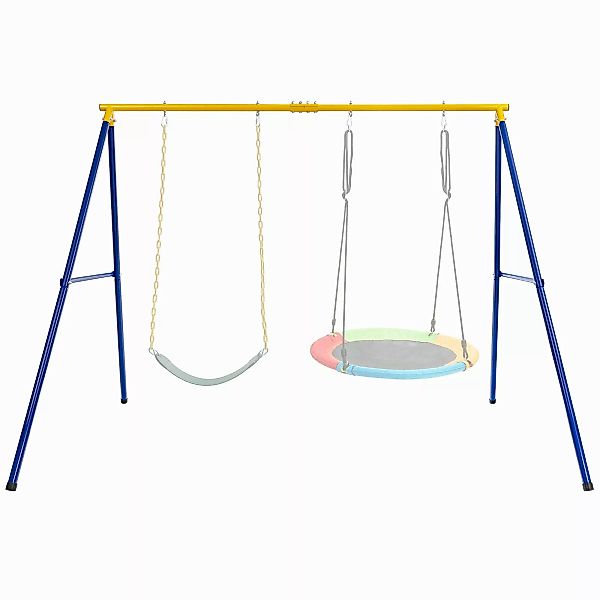 KOMFOTTEU Doppelschaukel Kinderschaukel, (1-tlg), Schaukelgestell, bis günstig online kaufen