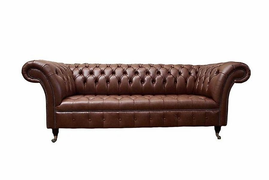 JVmoebel Chesterfield-Sofa Chesterfield Sofa Ledersofa Luxusmöbel, Made in günstig online kaufen