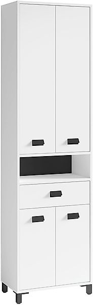 byLIVING Hochschrank "Wellness", Badezimmer Hochschrank mit 4 Türen und Sch günstig online kaufen