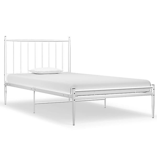 vidaXL Bett Weiß Metall 100x200 cm Modell 3866272 günstig online kaufen