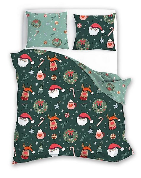 texpot Bettwäsche Weihnachten Winter Wendebettwäsche Garnitur, Baumwolle, 2 günstig online kaufen
